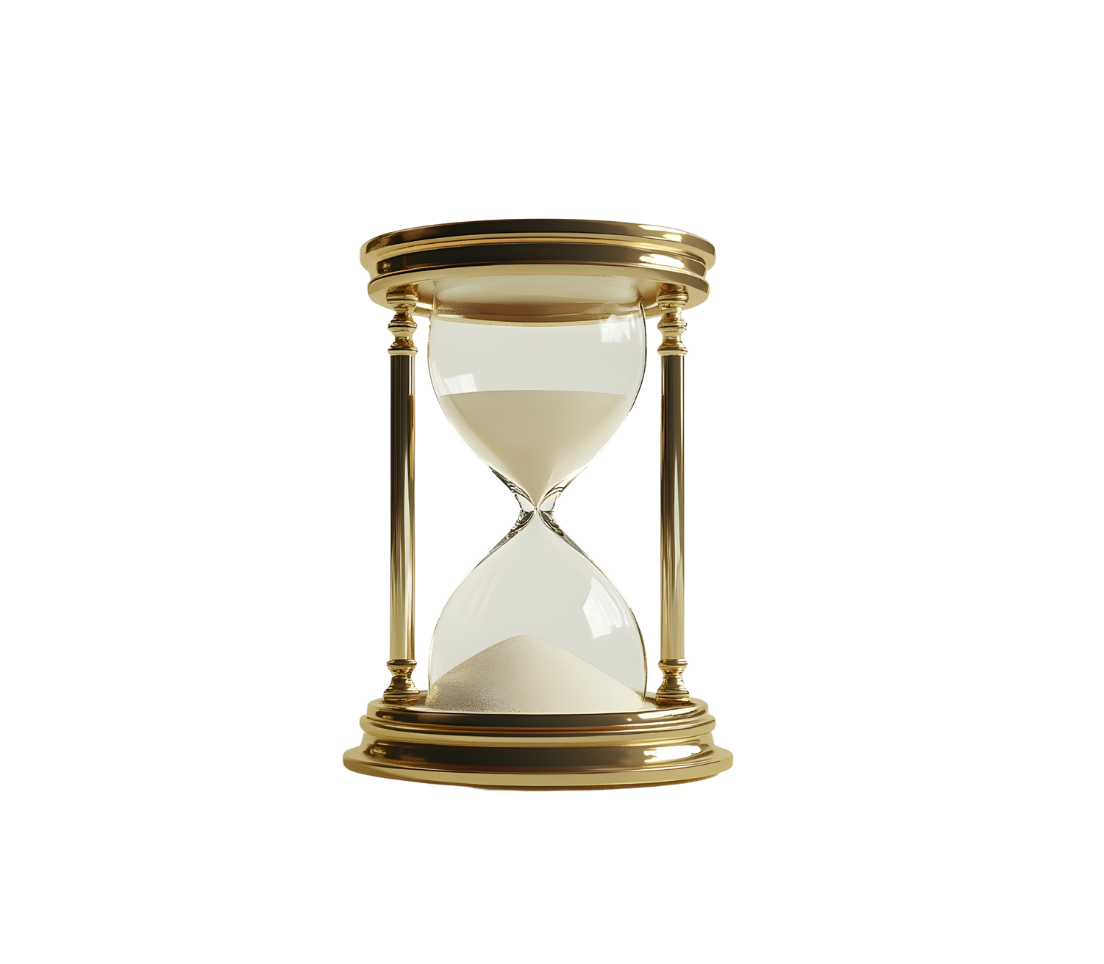 Hourglass and Dental Implant